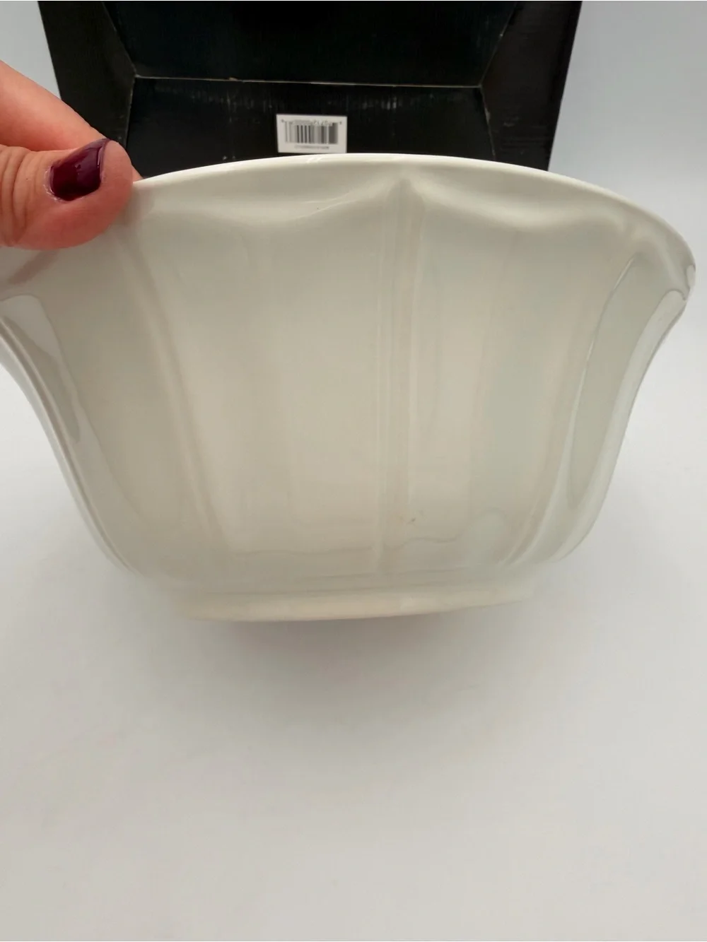 Vintage Martha Stewart Cream Ceramic Serving Bowl 2000-2001 Era
